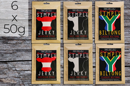Simple Jerky - Boîte Sans Sucre (6 x 50g)