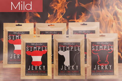 Simple Jerky - Mild Box (6 x 50g) (Mengenrabatte)
