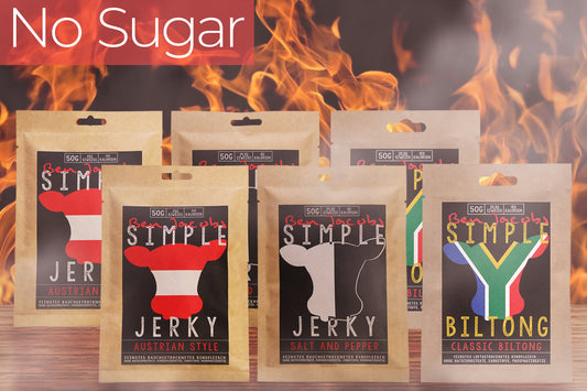 Simple Jerky - Geen Suiker Doos (6 x 50g)